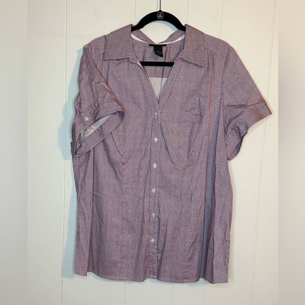 Lane Bryant shortsleeved collared dress shirt size 22